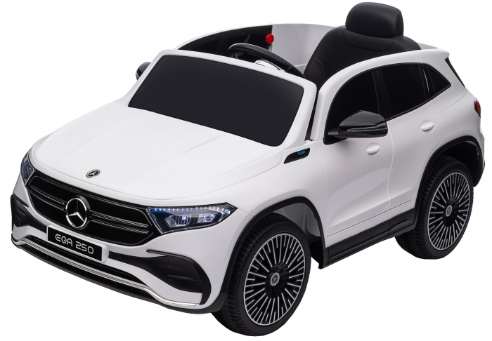 Masinuta electrica Premier 4x4 Mercedes EQA 250, 12V, roti cauciuc EVA, scaun piele ecologica, alb [26]