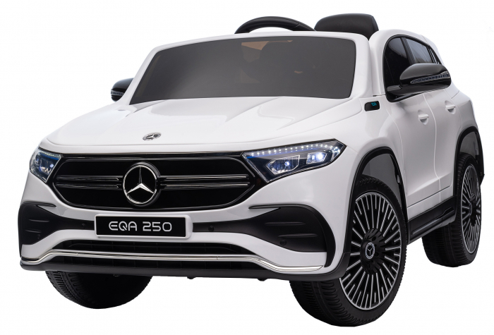 Masinuta electrica Premier 4x4 Mercedes EQA 250, 12V, roti cauciuc EVA, scaun piele ecologica, alb [30]