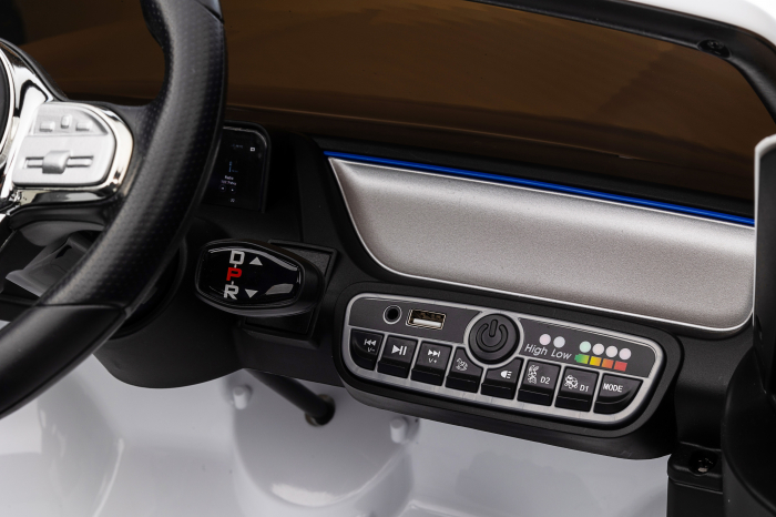 Masinuta electrica Premier 4x4 Mercedes EQA 250, 12V, roti cauciuc EVA, scaun piele ecologica, alb [34]