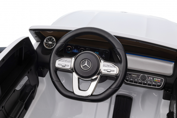 Masinuta electrica Premier 4x4 Mercedes EQA 250, 12V, roti cauciuc EVA, scaun piele ecologica, alb [33]