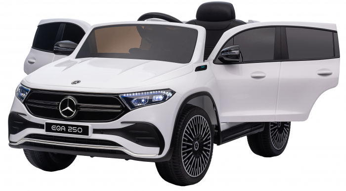 Masinuta electrica Premier 4x4 Mercedes EQA 250, 12V, roti cauciuc EVA, scaun piele ecologica, alb [16]