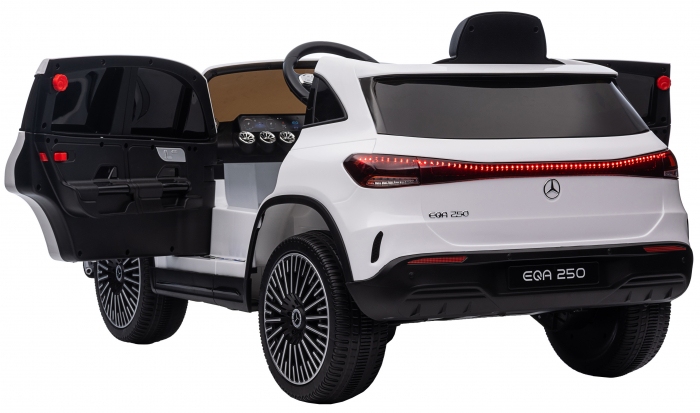 Masinuta electrica Premier 4x4 Mercedes EQA 250, 12V, roti cauciuc EVA, scaun piele ecologica, alb [18]