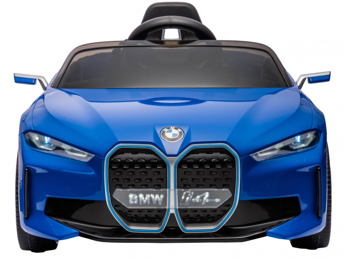 Masinuta electrica Premier BMW i4, 12V, roti cauciuc EVA, scaun piele ecologica, albastru [3]