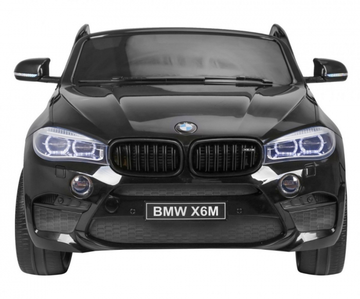 Masinuta electrica Premier BMW X6M, 2 locuri, 12V, roti cauciuc EVA, scaun piele ecologica, negru [6]
