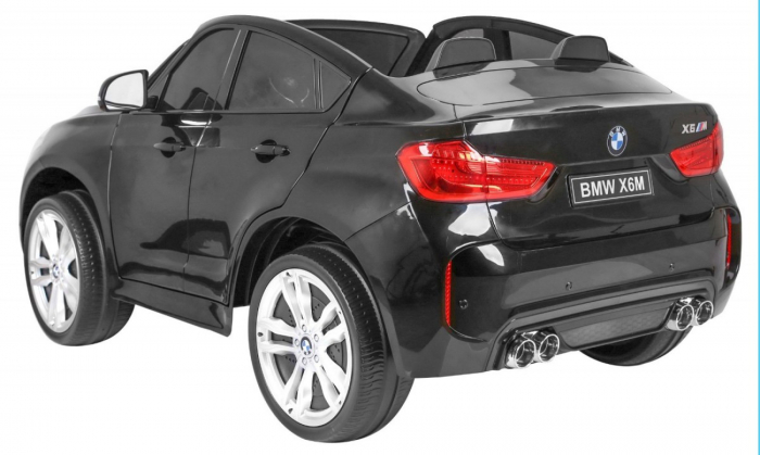Masinuta electrica Premier BMW X6M, 2 locuri, 12V, roti cauciuc EVA, scaun piele ecologica, negru [5]