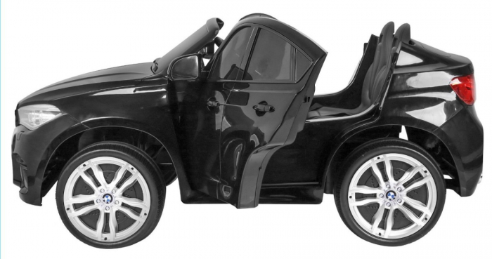 Masinuta electrica Premier BMW X6M, 2 locuri, 12V, roti cauciuc EVA, scaun piele ecologica, negru [4]