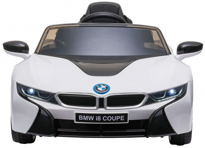 Masinuta electrica Premier BMW i8, 12V, roti cauciuc EVA, scaun piele ecologica, alb [2]