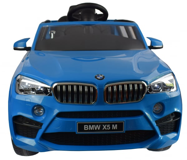 Masinuta electrica SUV Premier BMW X5M, 12V, roti cauciuc EVA, scaun piele ecologica, albastru [9]