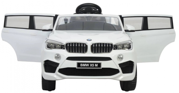 Masinuta electrica SUV Premier BMW X5M, 12V, roti cauciuc EVA, scaun piele ecologica, alb [3]