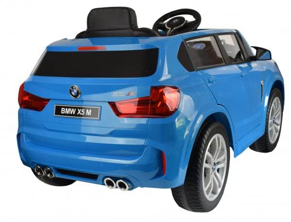 Masinuta electrica SUV Premier BMW X5M, 12V, roti cauciuc EVA, scaun piele ecologica, albastru [5]