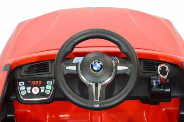 Masinuta electrica SUV Premier BMW X5M, 12V, roti cauciuc EVA, scaun piele ecologica, rosu [5]