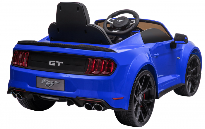 Masinuta electrica Premier Ford Mustang, 12V, roti cauciuc EVA, scaun piele ecologica, albastru [10]
