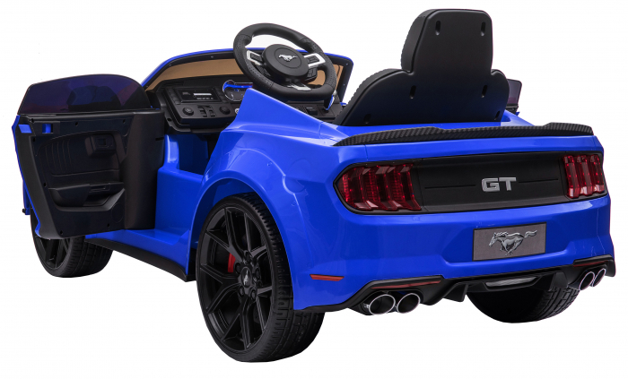 Masinuta electrica Premier Ford Mustang, 12V, roti cauciuc EVA, scaun piele ecologica, albastru [14]