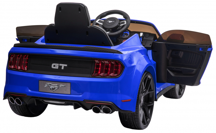 Masinuta electrica Premier Ford Mustang, 12V, roti cauciuc EVA, scaun piele ecologica, albastru [16]