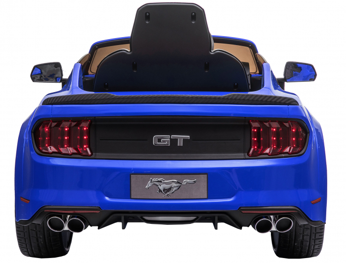 Masinuta electrica Premier Ford Mustang, 12V, roti cauciuc EVA, scaun piele ecologica, albastru [9]