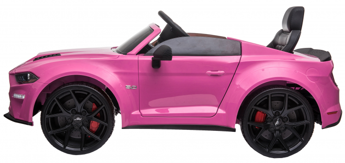 Masinuta electrica Premier Ford Mustang, 12V, roti cauciuc EVA, scaun piele ecologica, roz [7]