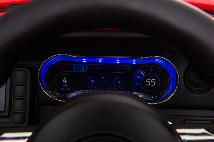 Masinuta electrica Premier Ford Mustang, 12V, roti cauciuc EVA, scaun piele ecologica, rosu [27]