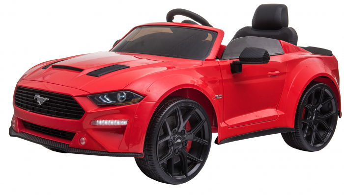 Masinuta electrica Premier Ford Mustang, 12V, roti cauciuc EVA, scaun piele ecologica, rosu [6]