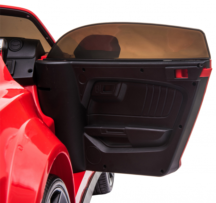 Masinuta electrica Premier Ford Mustang, 12V, roti cauciuc EVA, scaun piele ecologica, rosu [30]