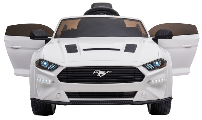 Masinuta electrica Premier Ford Mustang, 12V, roti cauciuc EVA, scaun piele ecologica, alb [14]
