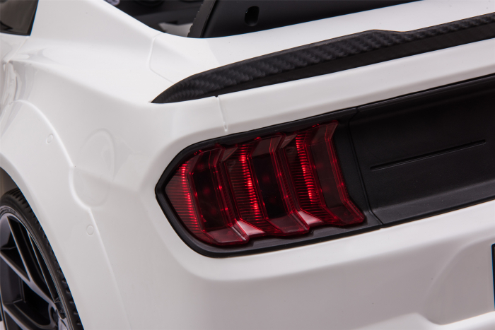 Masinuta electrica Premier Ford Mustang, 12V, roti cauciuc EVA, scaun piele ecologica, alb [30]