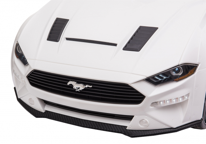 Masinuta electrica Premier Ford Mustang, 12V, roti cauciuc EVA, scaun piele ecologica, alb [20]