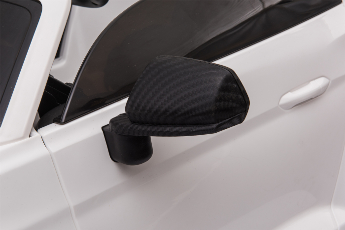 Masinuta electrica Premier Ford Mustang, 12V, roti cauciuc EVA, scaun piele ecologica, alb [24]