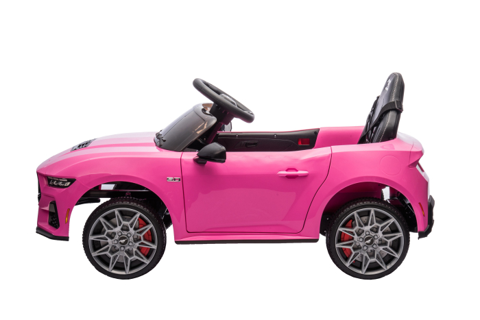 Masinuta electrica Premier Ford Mustang GT Convertible, 12V, roti cauciuc EVA, scaun piele ecologica, roz [4]