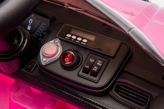 Masinuta electrica Premier Ford Mustang GT Convertible, 12V, roti cauciuc EVA, scaun piele ecologica, roz [26]