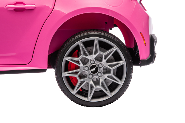 Masinuta electrica Premier Ford Mustang GT Convertible, 12V, roti cauciuc EVA, scaun piele ecologica, roz [22]