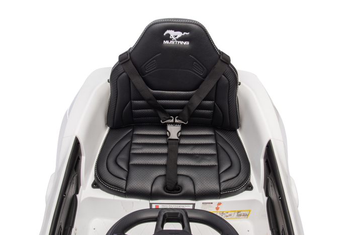 Masinuta electrica Premier Ford Mustang GT Convertible, 12V, roti cauciuc EVA, scaun piele ecologica, alb [16]