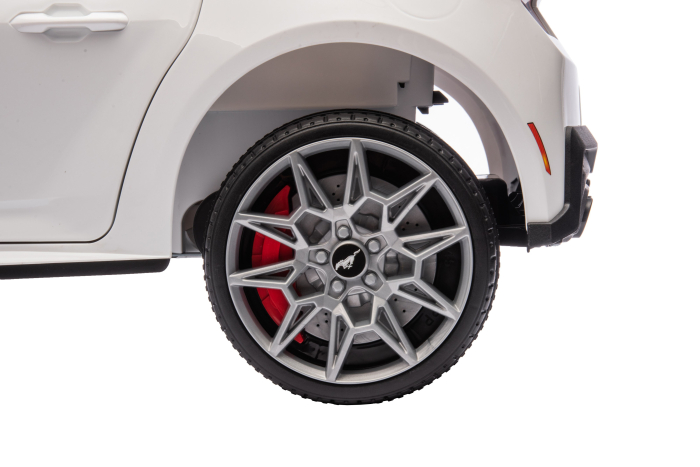 Masinuta electrica Premier Ford Mustang GT Convertible, 12V, roti cauciuc EVA, scaun piele ecologica, alb [20]