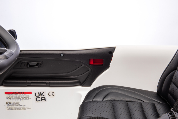 Masinuta electrica Premier Ford Mustang GT Convertible, 12V, roti cauciuc EVA, scaun piele ecologica, alb [21]