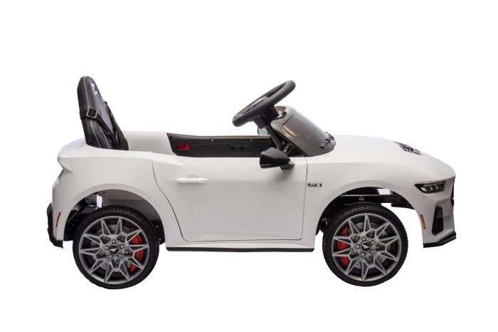 Masinuta electrica Premier Ford Mustang GT Convertible, 12V, roti cauciuc EVA, scaun piele ecologica, alb [7]