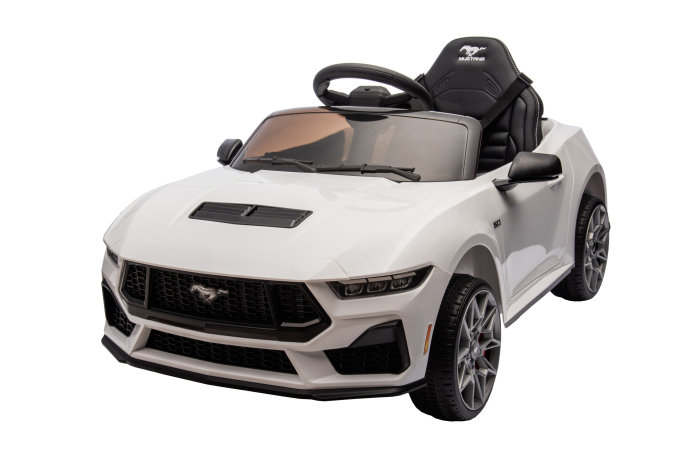 Masinuta electrica Premier Ford Mustang GT Convertible, 12V, roti cauciuc EVA, scaun piele ecologica, alb [14]