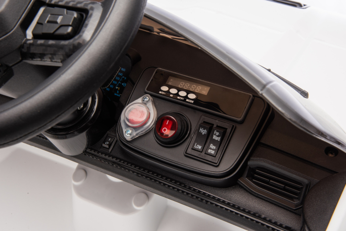 Masinuta electrica Premier Ford Mustang GT Convertible, 12V, roti cauciuc EVA, scaun piele ecologica, alb [23]