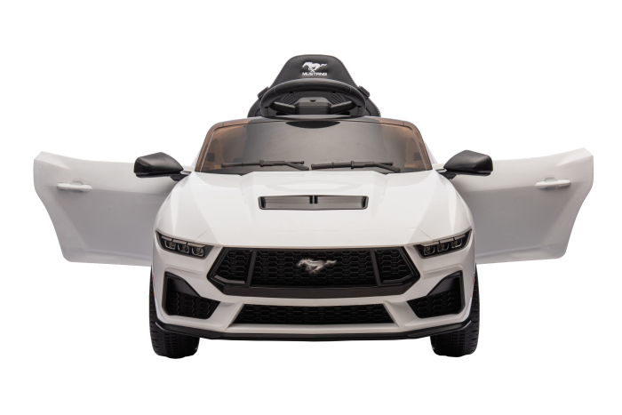 Masinuta electrica Premier Ford Mustang GT Convertible, 12V, roti cauciuc EVA, scaun piele ecologica, alb [9]