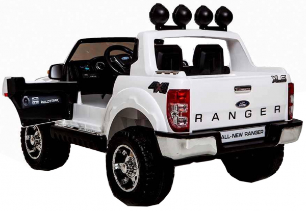 Masinuta electrica Premier Ford Ranger, 12V, roti cauciuc EVA, scaun piele ecologica, alb [3]