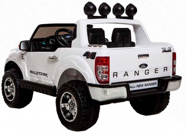 Masinuta electrica Premier Ford Ranger, 12V, roti cauciuc EVA, scaun piele ecologica, alb [5]