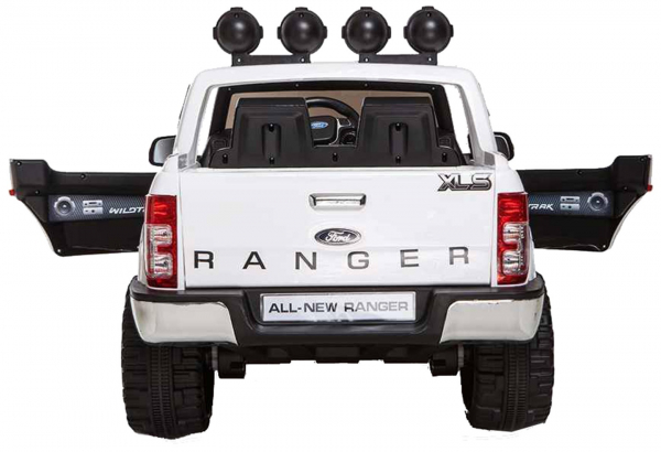 Masinuta electrica Premier Ford Ranger, 12V, roti cauciuc EVA, scaun piele ecologica, alb [2]