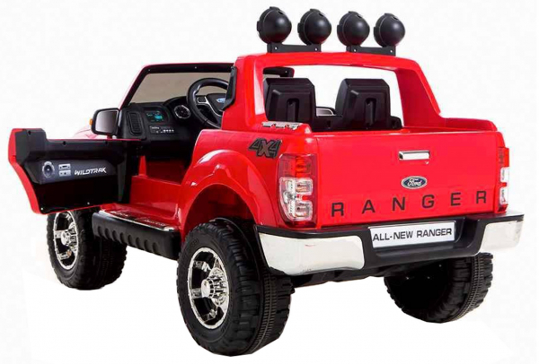 Masinuta electrica Premier Ford Ranger, 12V, roti cauciuc EVA, scaun piele ecologica, rosu [3]