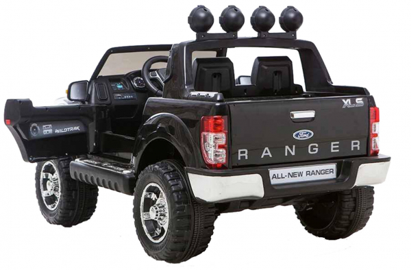 Masinuta electrica Premier Ford Ranger, 12V, roti cauciuc EVA, scaun piele ecologica, negru [4]