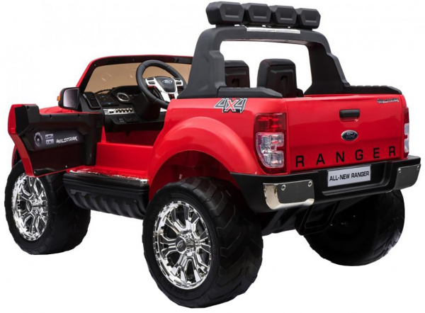 Masinuta electrica Premier Ford Ranger 4x4, 12V, roti cauciuc EVA, scaun piele ecologica, rosu [5]