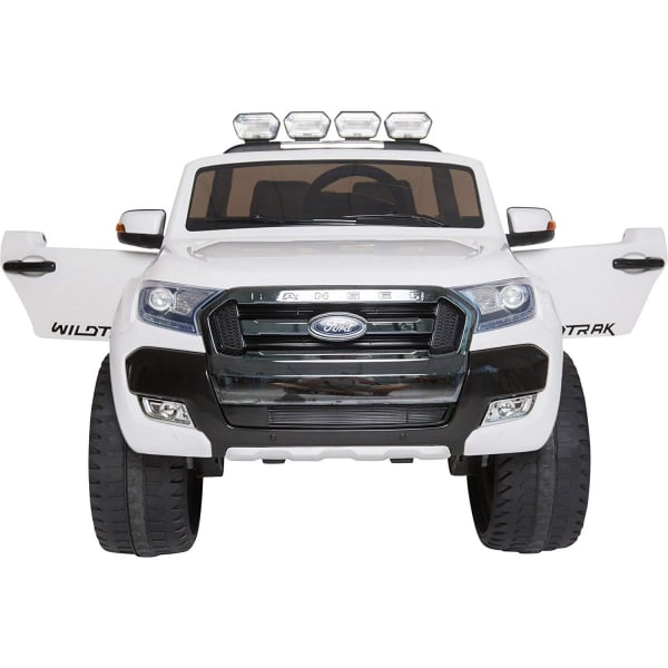 Masinuta electrica Premier Ford Ranger 4x4, 12V, roti cauciuc EVA, scaun piele ecologica, alb [3]