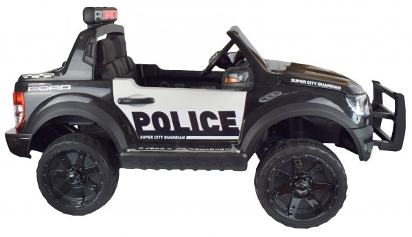 Masinuta electrica politie Premier Ford Raptor, 12V, roti cauciuc EVA, scaun piele ecologica negru [5]