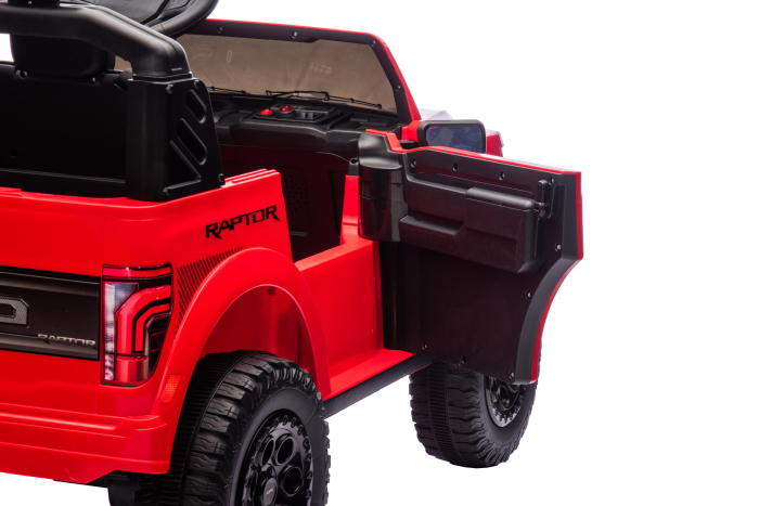 Masinuta electrica Premier Ford Raptor F150, 24V, 2 copii, scaun piele ecologica, rosu [11]
