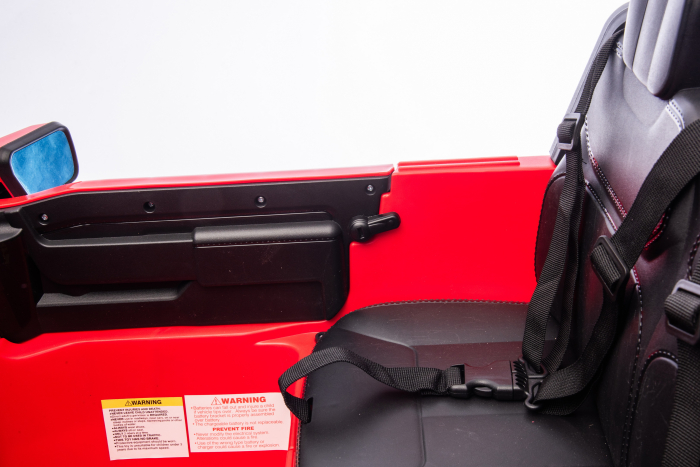 Masinuta electrica Premier Ford Raptor F150, 24V, 2 copii, scaun piele ecologica, rosu [24]