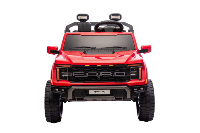 Masinuta electrica Premier Ford Raptor F150, 24V, 2 copii, scaun piele ecologica, rosu [2]