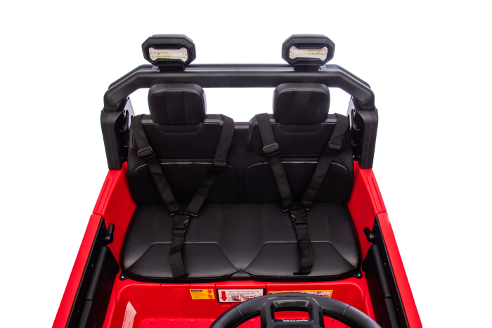 Masinuta electrica Premier Ford Raptor F150, 24V, 2 copii, scaun piele ecologica, rosu [22]