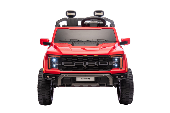 Masinuta electrica Premier Ford Raptor F150, 24V, 2 copii, scaun piele ecologica, rosu [17]